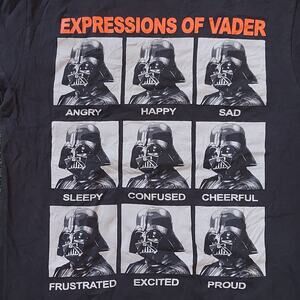 Star Wars Shirt Large Expressions Of Vader Mad Engine Short Sleeve Tee